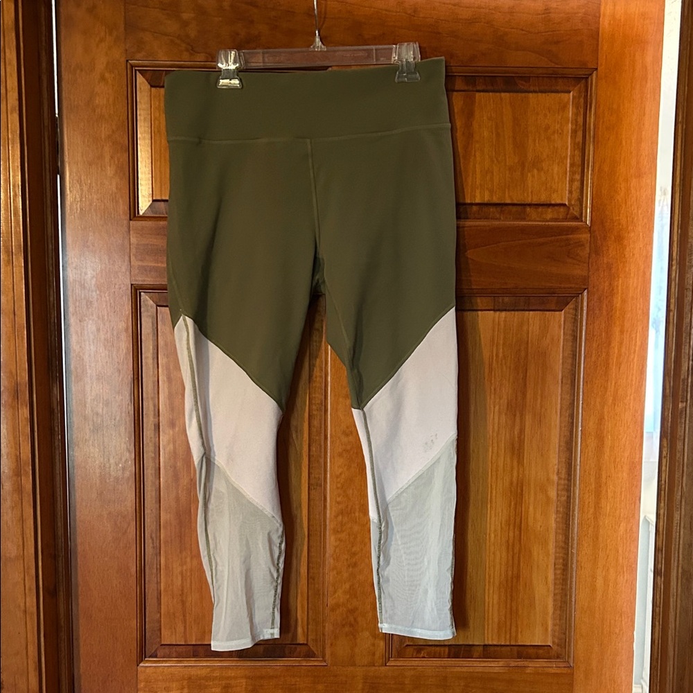 Fabletics Khaki PowerHold Leggings